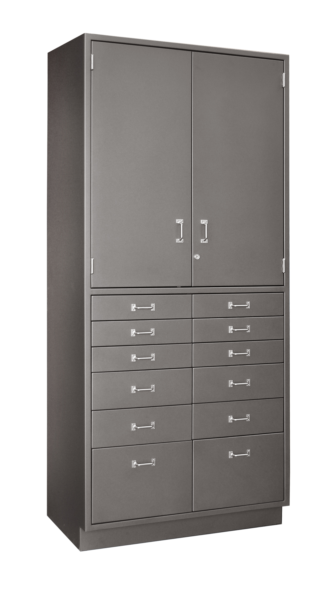 Hybrid 12drw-2dr cabinet- warm gray