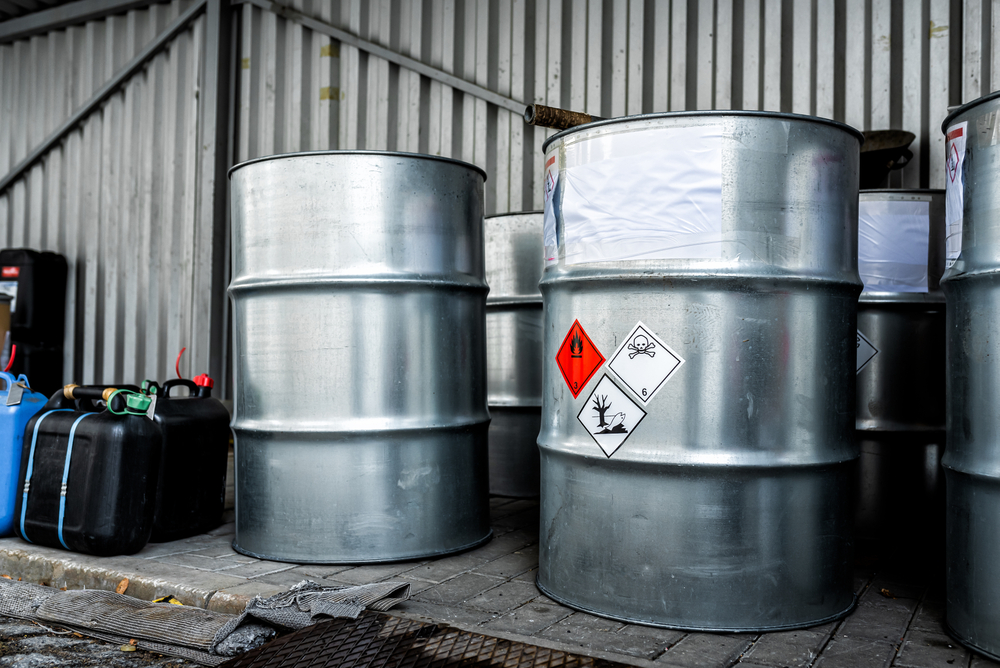 Metal drums for hazardous waste