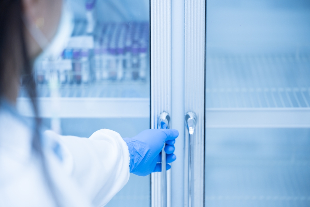 lab cupboards glass doors shutterstock 2324467521