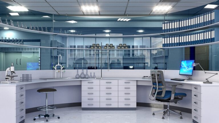 Adjustable lab furniture