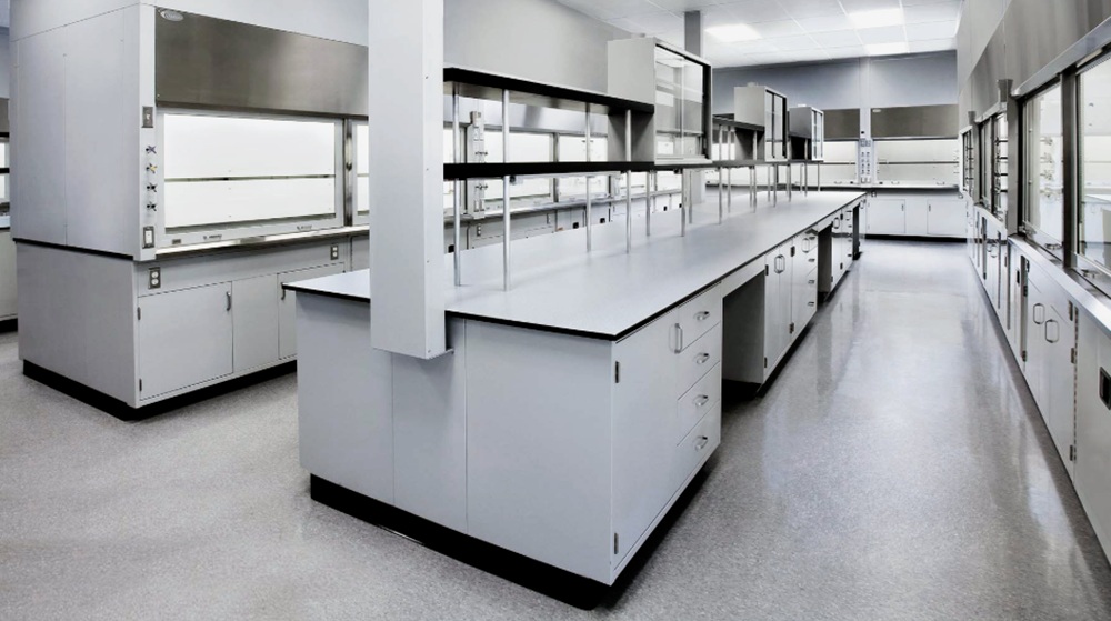Powder coating Fire-resistant materials for lab furniture