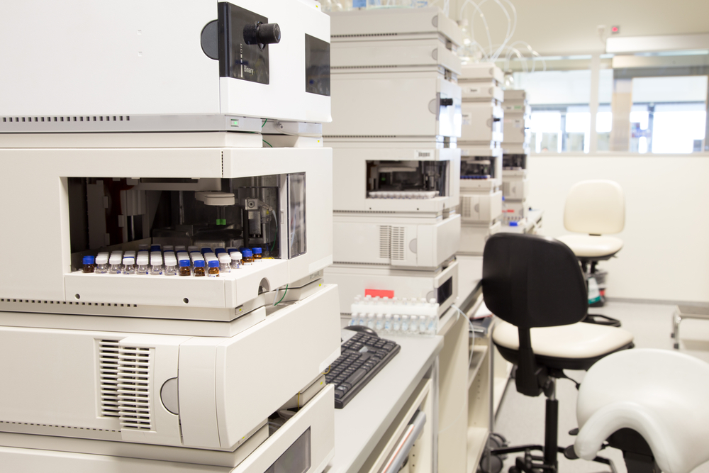 Chromatography system in food science resear lab