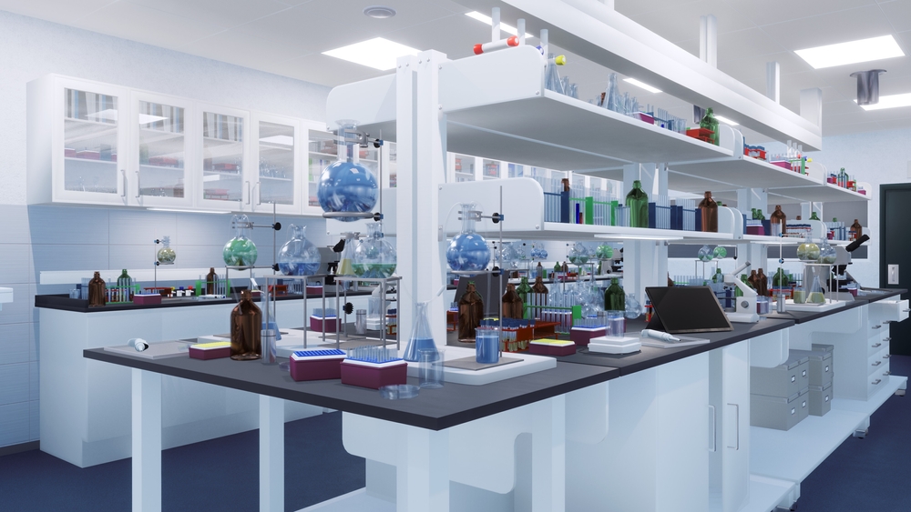 Interior of pharmaceutical research lab