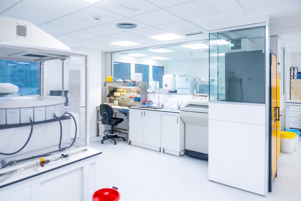 Modular units in a modern food science research lab 