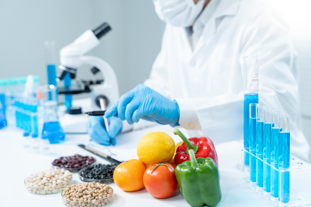 Scientist working in food science and safety lab